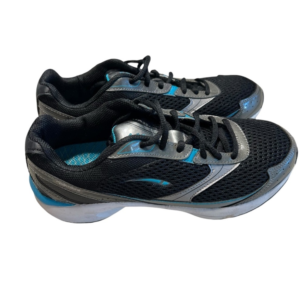 L.A. Gear Black Silver Teal Women's Sneakers - Picture 5 of 9